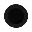 Ronde schuifdeurkom - zwart RVS - 65 mm diameter 